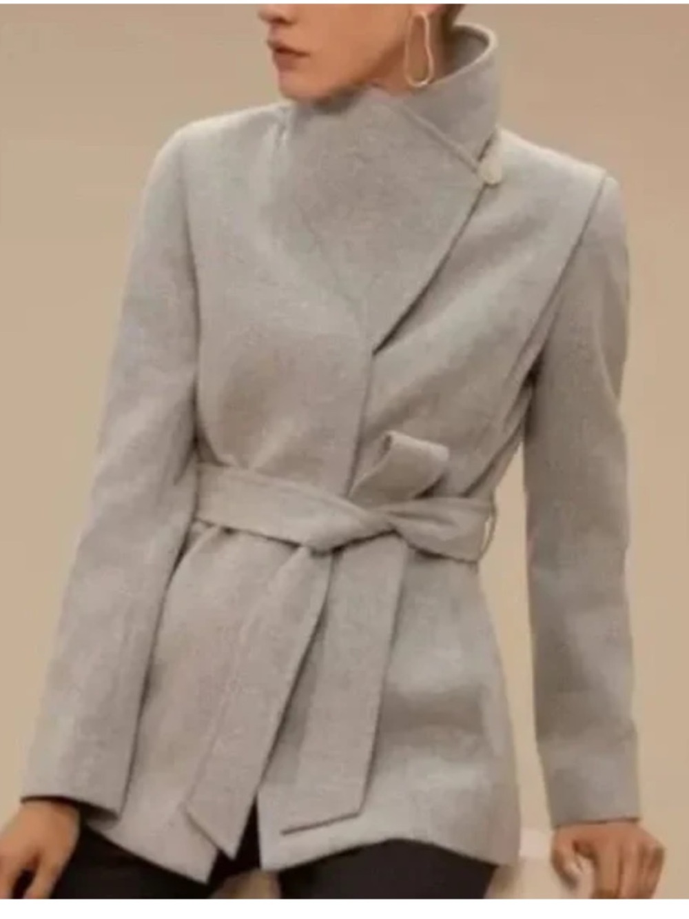 Aritzia Babaton Spencer Wool Coat Grey